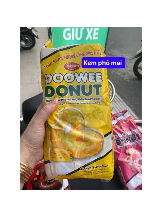 BỊCH 12 GÓI BÁNH DONUT SÔCLA ( CÓ ĐỦ 6 HƯƠNG VỊ )