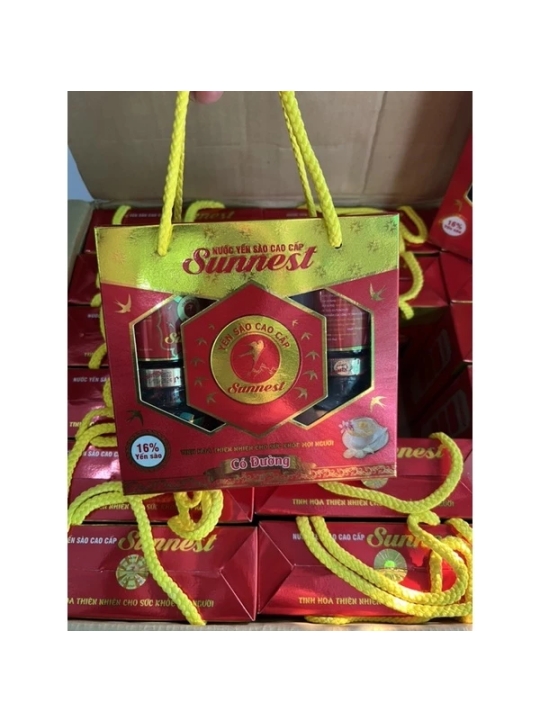 HỘP 6 HỦ NƯỚC YẾN SÀO SUNNETE ĐƯỜNG PHÈN