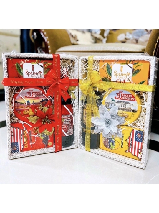 Hộp Qùa tết 2024 cho công ty - Hộp quà 4 Món cao cấp - Cung cấp số lượng lớn