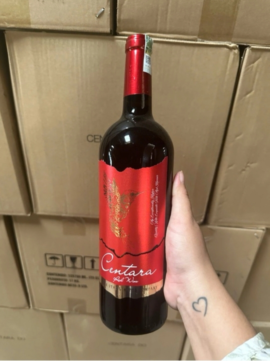 Vang đỏ nội địa 750ml 13.5% -Dùng gói quà Tết đẹp