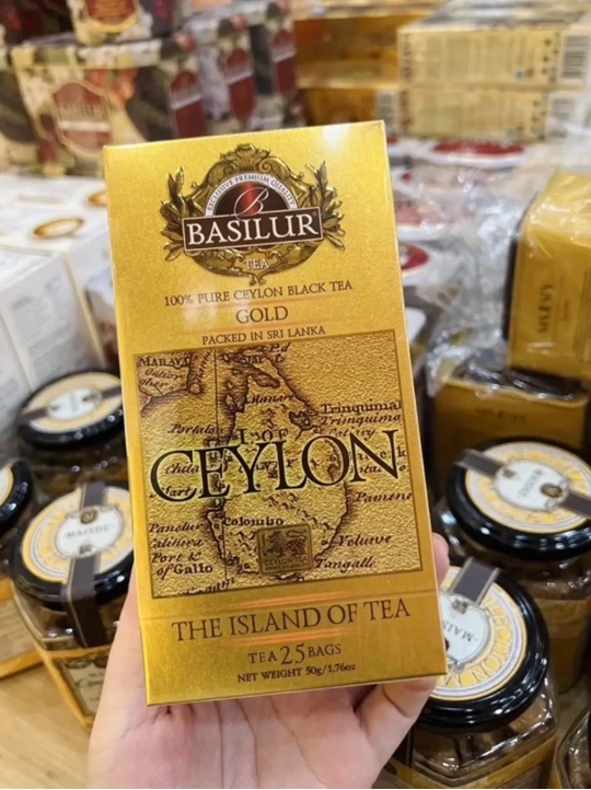 Trà Basilur Ceylon 50gr hộp giấy