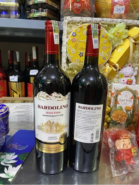  Vang đỏ BARDOLINO Sauvignon 750ml 13.5% -Dùng gói quà Tết đẹp
