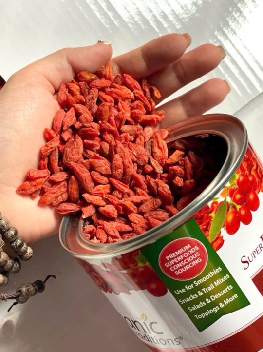 Kỷ Tử Khô Organic Traditions Nhập Khẩu Mỹ - Kỷ Tử Đỏ Hữu Cơ Sấy Khô Hộp 454gr