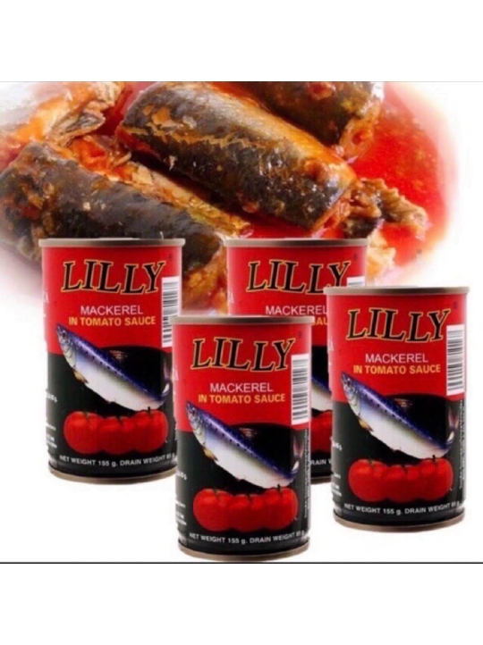 Lốc 10 lon Cá nục sốt cà LILY hộp 155g