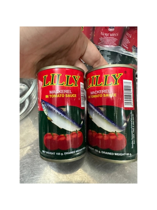 Lốc 10 lon Cá nục sốt cà LILY hộp 155g
