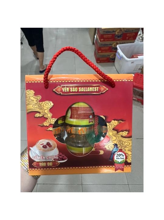 HỘP 6 CHAI NƯỚC YẾN SÀO CAO CẤP CHƯNG ĐÔNG TRÙNG 6 x 70ml