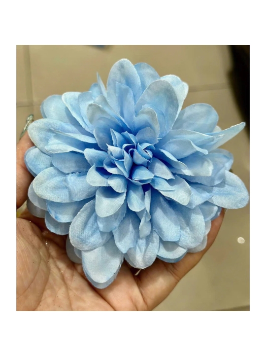 LẺ 1 - bông cúc thược dược 9cm - hoa giả , hoa vải - phụ kiện trang trí mũ , tháp bánh , oản