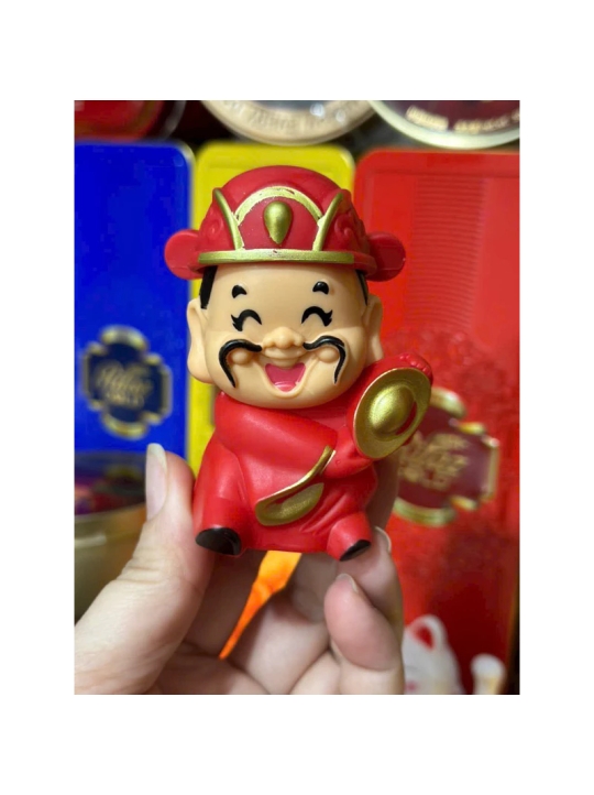 Ông thần tài nhựa, hũ lộc vàng, mèo - Phụ kiện Oản, Giỏ Quà, Decor trang trí nhà cửa Tết, tiểu cảnh, bánh kem,...