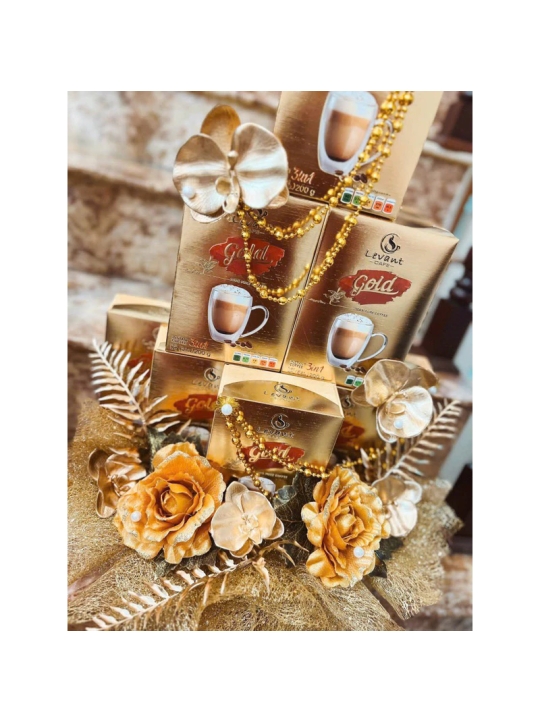 Cà Phê Hoà Tan Levant Gold Coffee 3in1 Việt Nam Hộp 200G (10 gói x 20g)