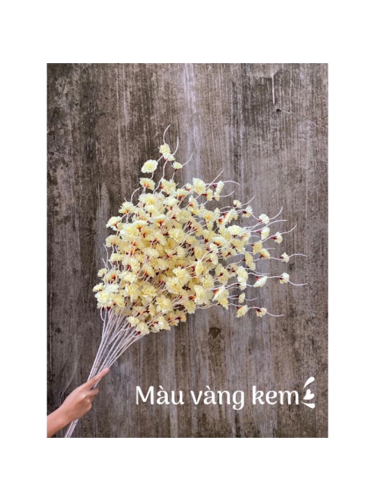 Hoa Giả- Cành Đào Râu-anh đào 1m trang trí,decor