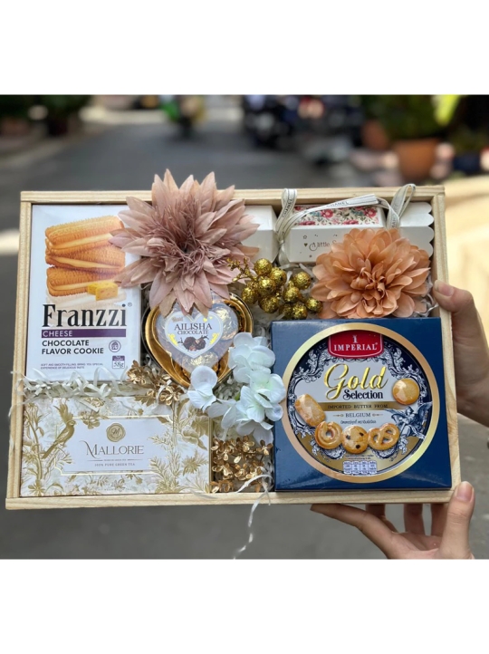 SET HỘP GỖ BÁNH THIẾT SANG TRỌNG