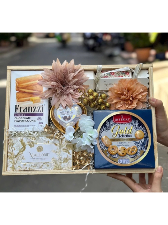 SET HỘP GỖ BÁNH THIẾT SANG TRỌNG