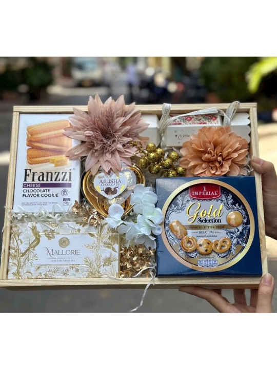 SET HỘP GỖ BÁNH THIẾT SANG TRỌNG