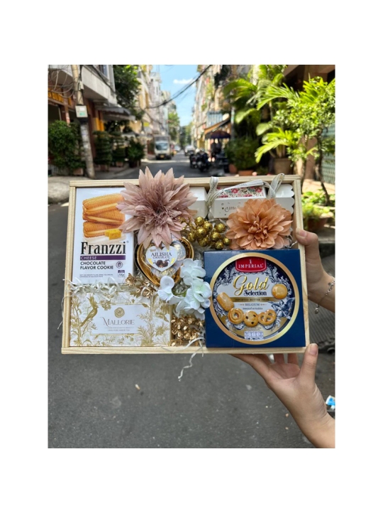 SET HỘP GỖ BÁNH THIẾT SANG TRỌNG