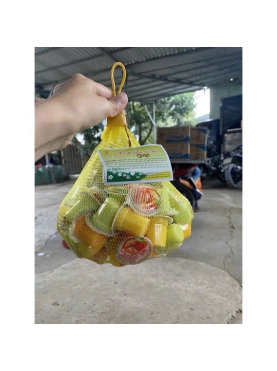 [ TÚI 900gr ] THẠCH SỮA CHUA HƯƠNG TRÁI CÂY - ĐỨC HẠNH