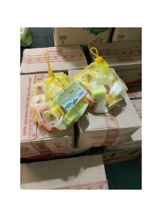 [ TÚI 900gr ] THẠCH SỮA CHUA HƯƠNG TRÁI CÂY - ĐỨC HẠNH