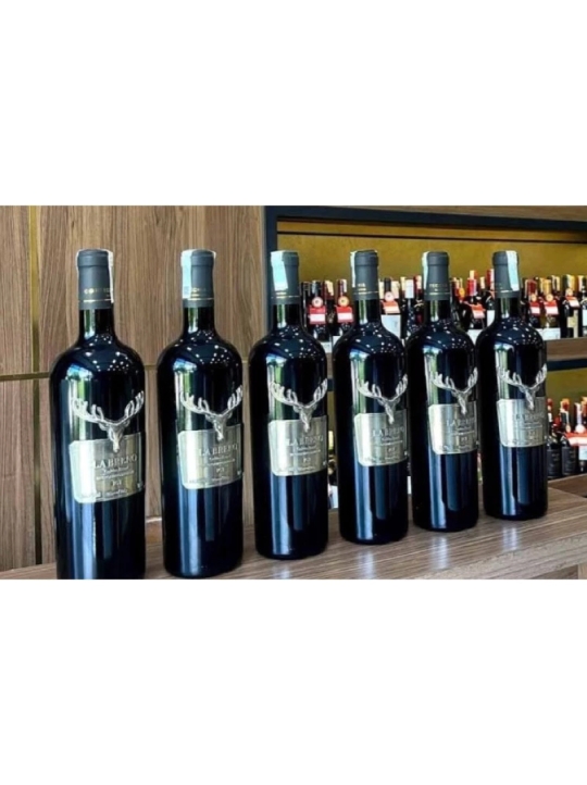 [Vang Ý Chính Hãng] Vang La Breno Negroamaro 16.5 độ - Vang hình đầu hươu