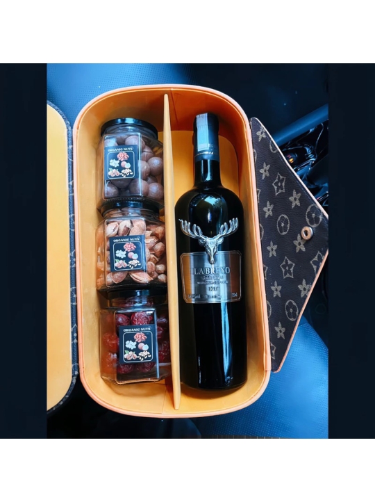 [Vang Ý Chính Hãng] Vang La Breno Negroamaro 16.5 độ - Vang hình đầu hươu