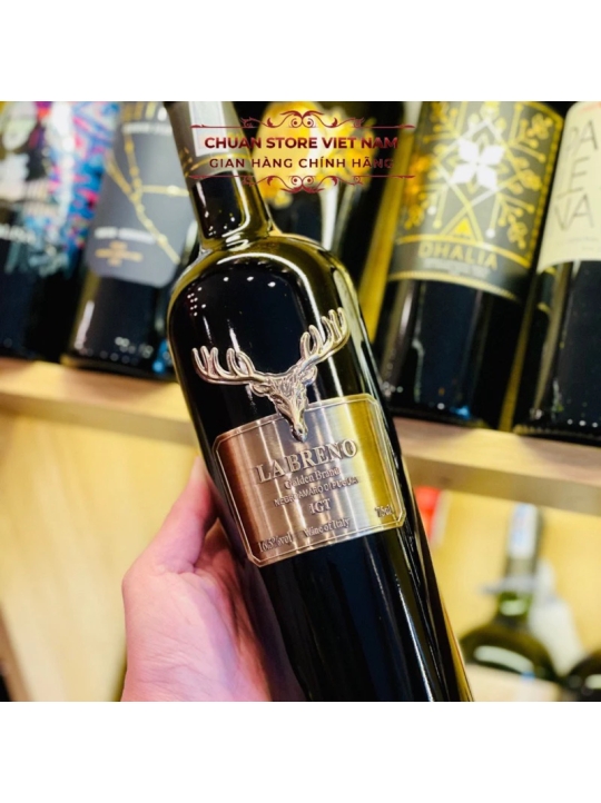 [Vang Ý Chính Hãng] Vang La Breno Negroamaro 16.5 độ - Vang hình đầu hươu