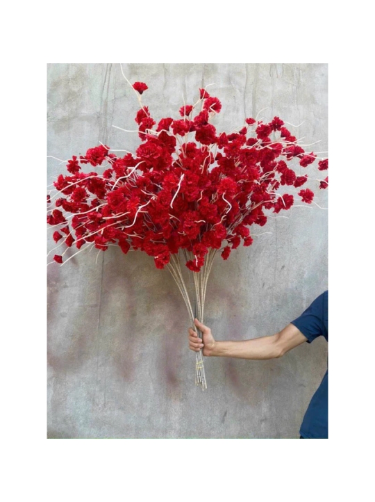 Hoa Giả- Cành Đào Râu-anh đào 1m trang trí,decor