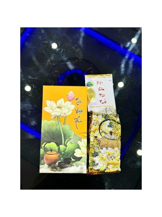 HỘP KÈM TRÀ sen Lễ 100gr dùng gói quà Lễ Tết Cúng