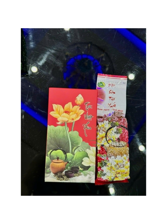 HỘP KÈM TRÀ sen Lễ 100gr dùng gói quà Lễ Tết Cúng