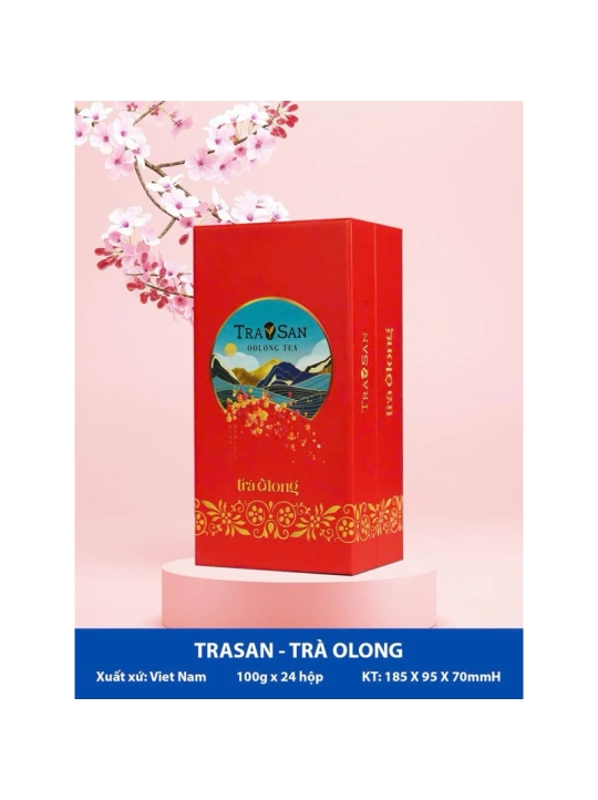 Trà Olong Tra San 100g hộp giấy cứng- Date mới gói quà Tết