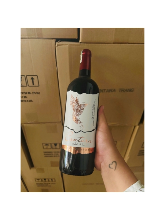 Vang đỏ nội địa 750ml 13.5% -Dùng gói quà Tết đẹp