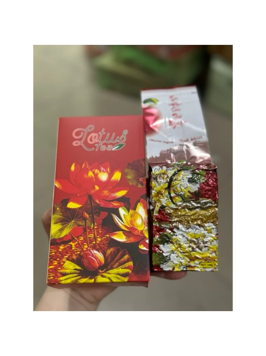 TRÀ SEN LOTUS 100gr ĐẸP THƠM -Làm Gói Quà Tết- Date mới