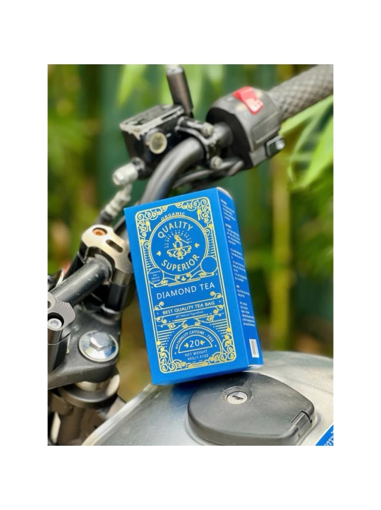 Hộp 20 gói trà túi lọc DIAMOND - gói quà Tết 2024 siêu đẹp