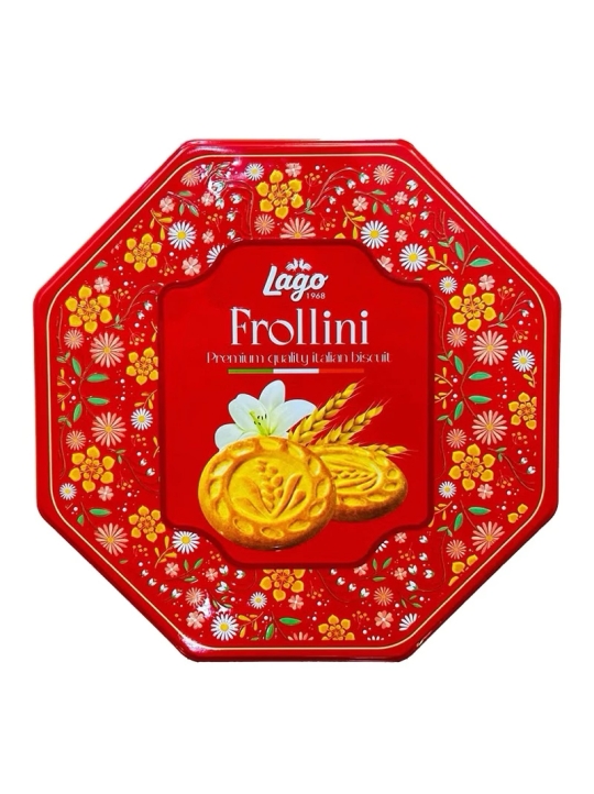 Bánh quy bơ Lago Frollini hộp thiếc