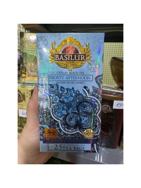 Trà Basilur Frosty Afternoon hộp giấy