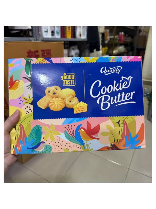Bánh Quy Bơ Butter Cookies Chống lưng lẵng quà Tết 2025 HỘP GIẤY
