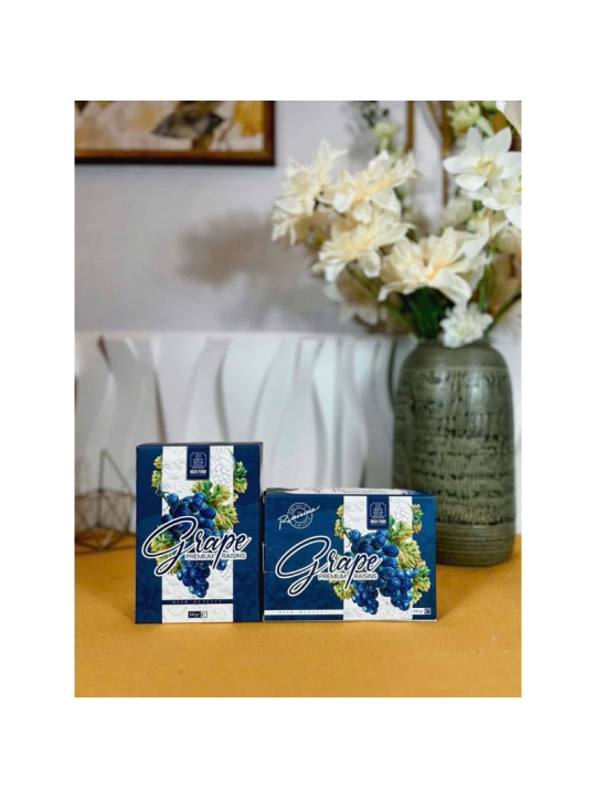 Vỏ hộp đựng nho có nhũ kim đẹp trang trí giỏ quà Tết 2024