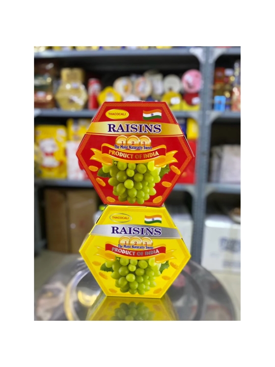 Nho khô Raisin hộp giấy lục giác