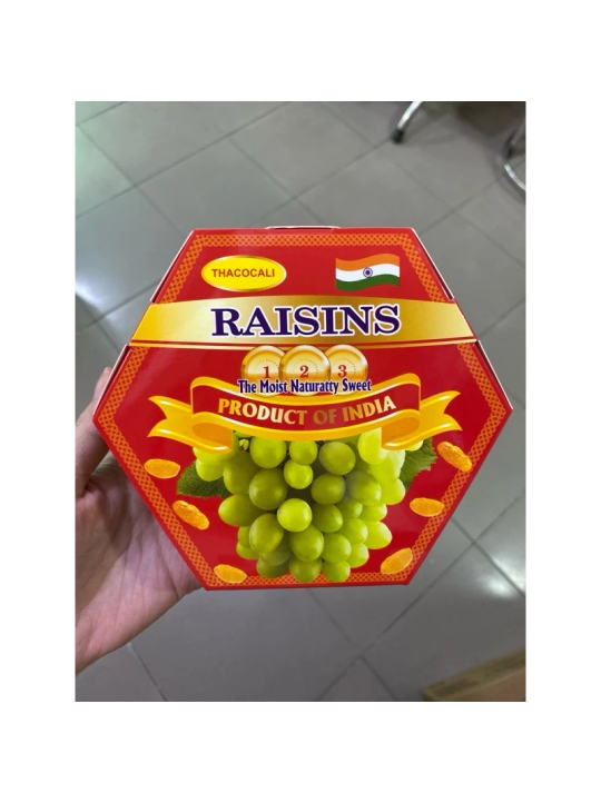 Nho khô Raisin hộp giấy lục giác