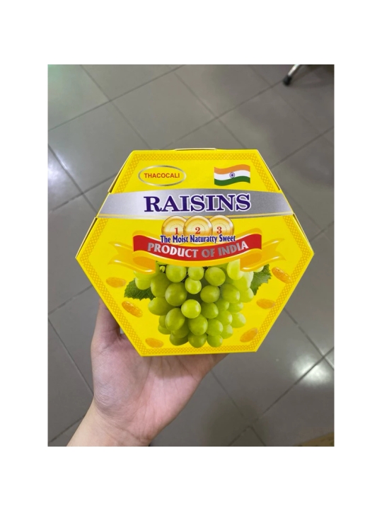 Nho khô Raisin hộp giấy lục giác