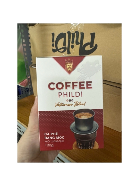 Cà phê Phildi hộp giấy gói quà Tết 2025