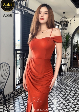 Đầm Dạ Hội Thun Cotton Cao Cấp A668