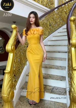 Đầm Dạ Hội Cao Cấp Thun Ánh Kim