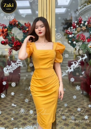 Đầm Thun Cotton A490 Size Từ 55kg-75Kg 