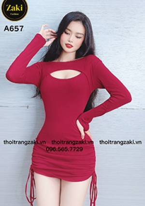 Đầm Body Thun Cotton A657