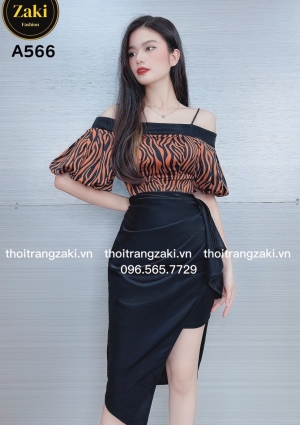 đầm body thun ánh kim 2 dây bẹt vai A566