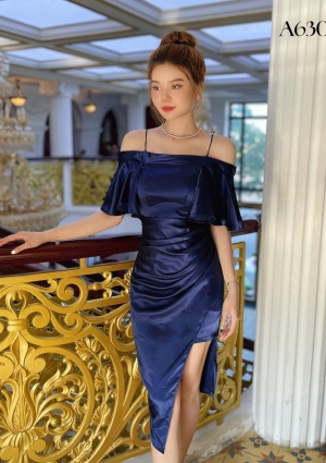 Đầm Phi Bẹt Vai Tay Bèo A630