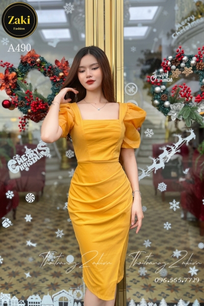 Đầm Thun Cotton A490 Size Từ 55kg-75Kg 