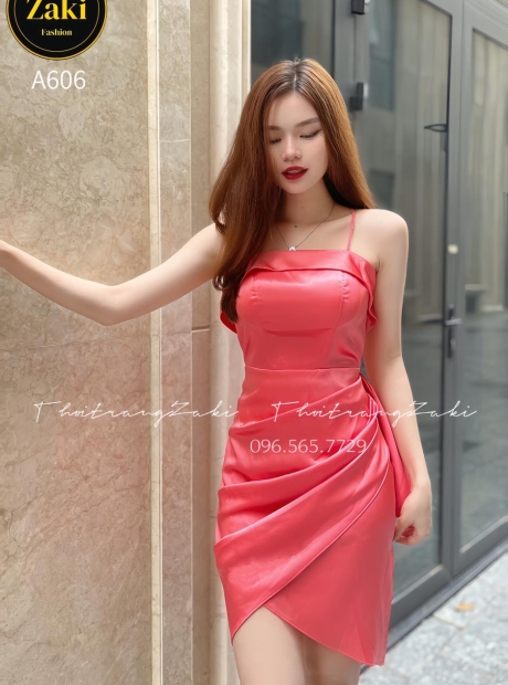 Về chất liệu phi lụa cao cấp của đầm thời trang Zaki