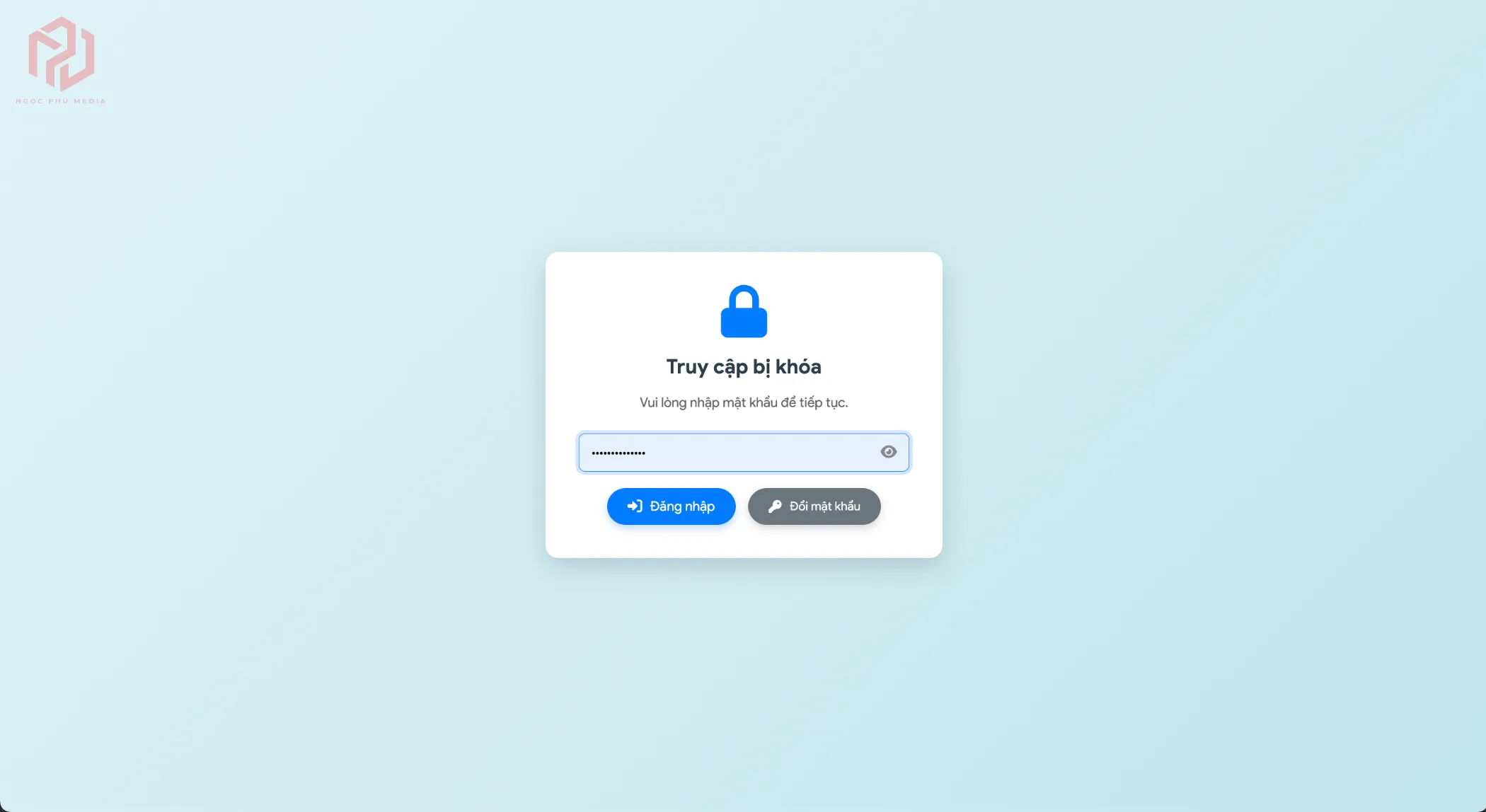 Web App quản lý chi phí đầu ra doanh nghiệp Ngọc Phú Media